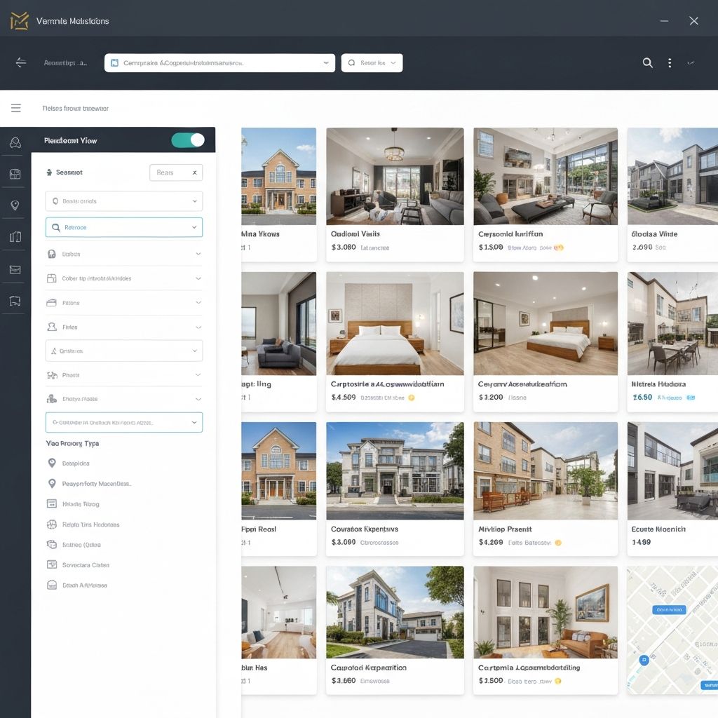 3Sixty search and discovery interface with property listings and filters